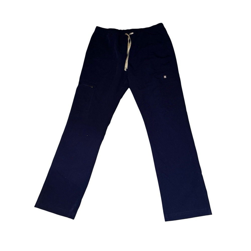 Men's Figs Navy Blue Technical Collection Scrub Pants L Healthcare Nursing - Picture 2 of 6